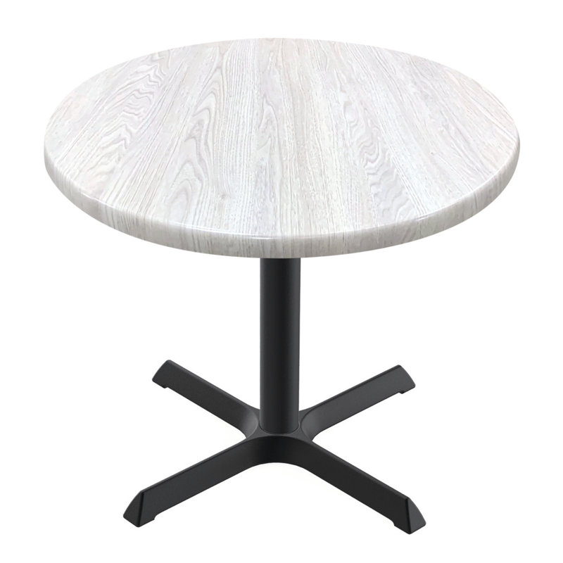 30" Tall, Indoor/Outdoor Table, 30" L x 30" W, White Ash