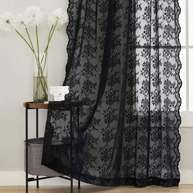 Black See Through Curtains