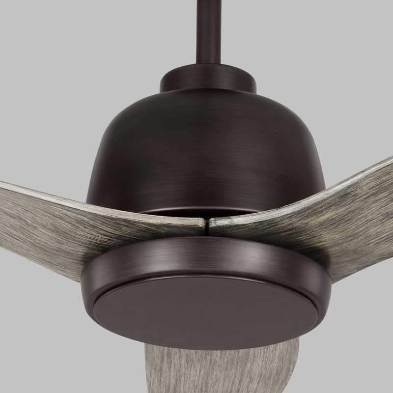Avila LED Downrod Ceiling Fan, Aged Gray