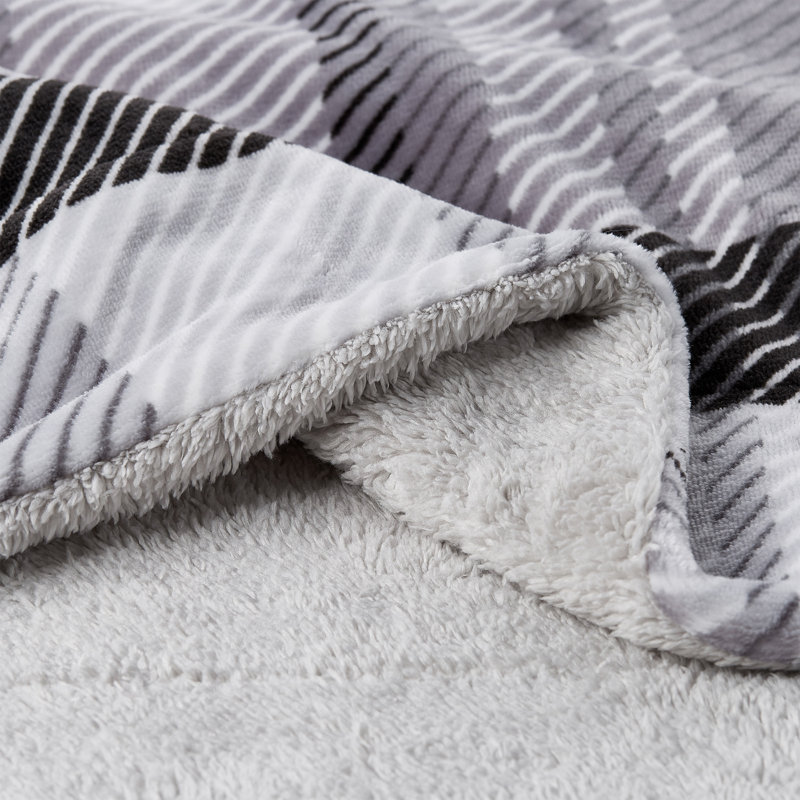 Jeté en polaire sherpa LHC, Gris
