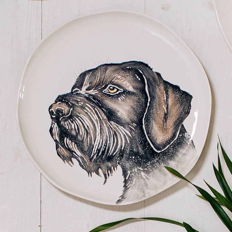 Plateau rond moyen Cacciatore Spinone Italiano