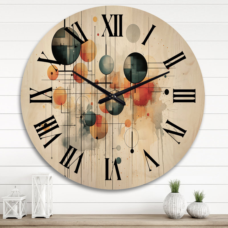 Aphrodite Solid Wood Wall Clock, Extra Large