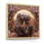 Cadre flottant brun