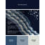 Tapis bleu moelleux moelleux à motif de blocs d'inspiration mondiale Evart-137275207