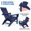 Chaise Adirondack pliante en polyéthylène haute densité (PEHD) avec repose-pieds Tulloch-712236469