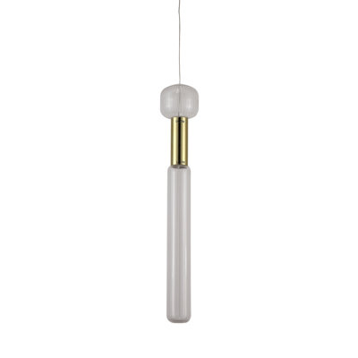 Transitional 1 Light LED Glass Pendant