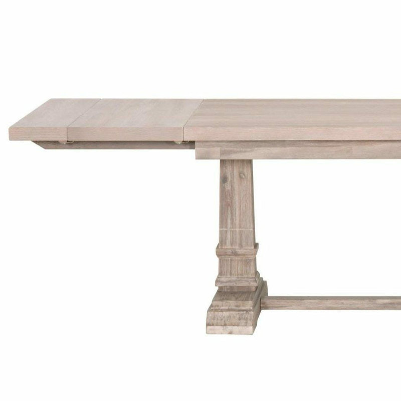 Ceejai Extendable Walnut Solid Wood Dining Table
