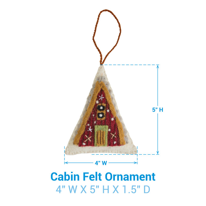 Ensemble de 4 ornements en feutre Park Designs