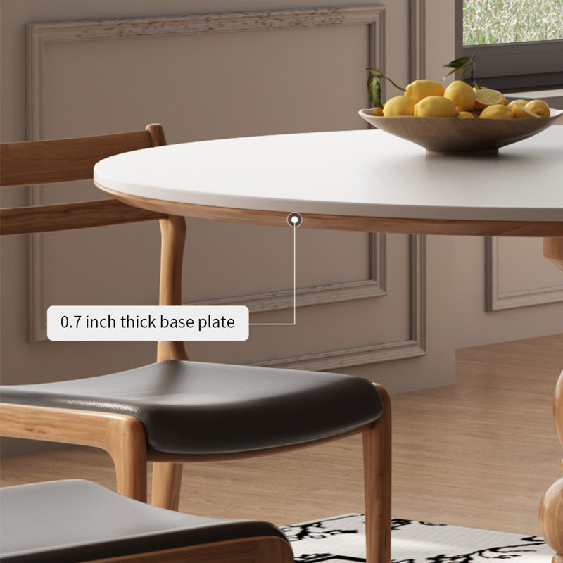 Retro simple sintered stone dinning table