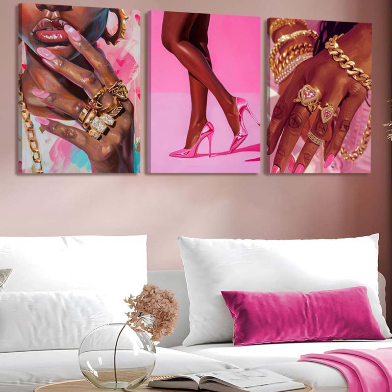 3 Piece Wrapped Canvas Print, 40 cm H x 30 cm W