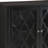 Ceara Black Finish Console Cabinet