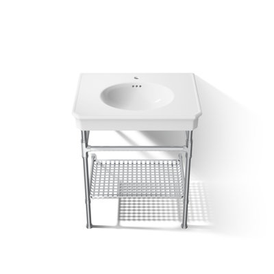Claude by Studio McGee 30" Rectangular Console Table Bathroom Sink