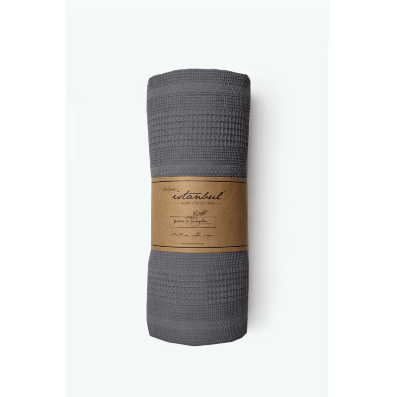 Ensemble de housse de couette 100% coton, Anthracite, Housse de couette 83 po x 91 po + 2 taies d'oreill
