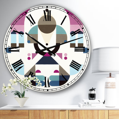 Horloge murale surdimensionnée Rainbow Island