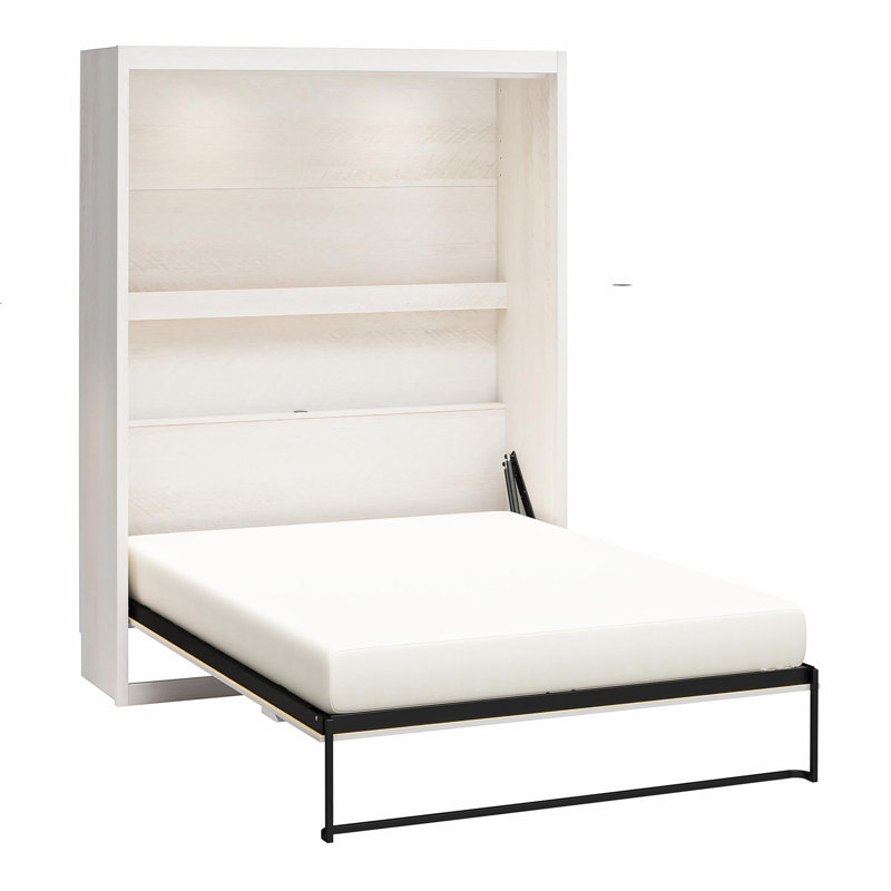 Farmington Queen Murphy Bed, Queen, Ivory Oak
