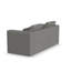 Causeuse modulaire à accoudoirs carrés avec console de rangement 76 po Lockheart-126757853