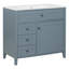 Meuble-lavabo bleu-gris 36 po avec lavabo-1275680936