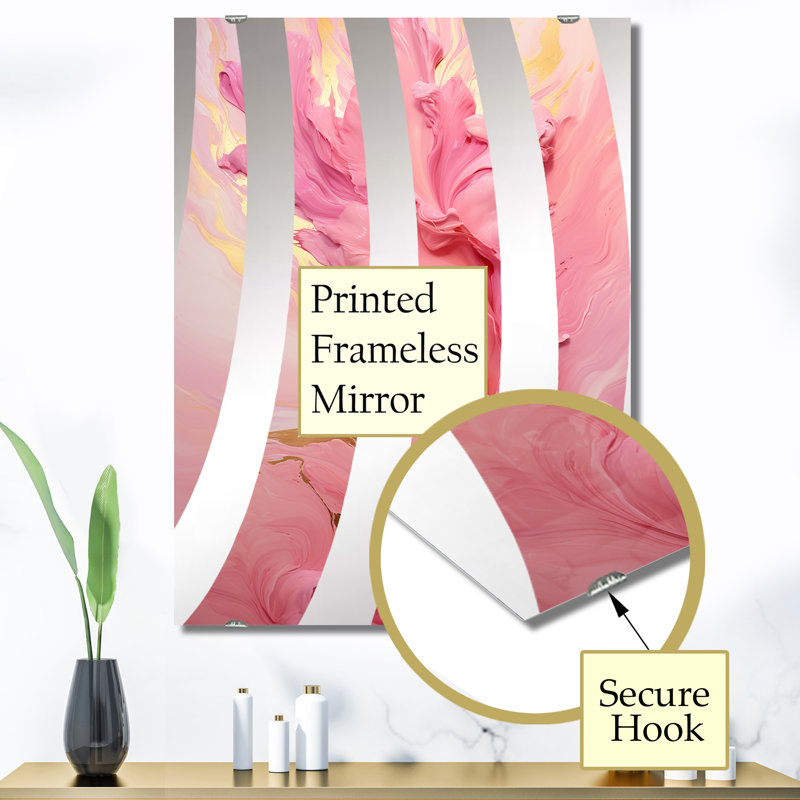 Miroir mural Chree - Abstract Collages MIR131748, 40 po x 30 po