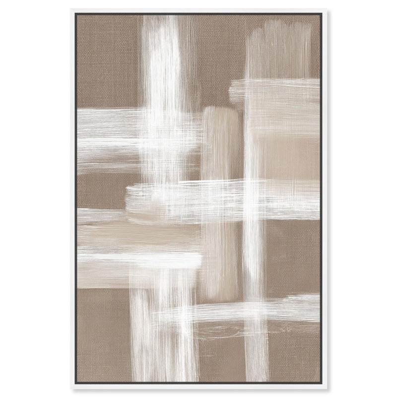 Impression sur toile entrelacée «Forms III» par Art Remedy, H 25 po x l 17 po, Cadre blanc