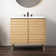 Aubert 36" Slat Modern Farmhouse 2-Shelf Bath Vanity Cabinet Only (Sink Basin not Included)
