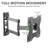 Lauria Articulating Arm Universal Wall Mount for 26"-42" Flat Panel Screens