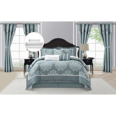 Ensemble d'édredon en microfibre 15 pièces Therese
