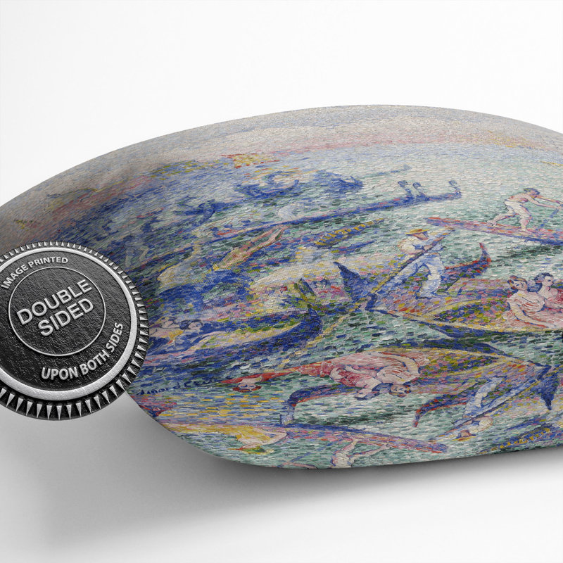 Regatta in Venice Scatter Cushion Pillow, 55cm H x 55cm W x 20cm D