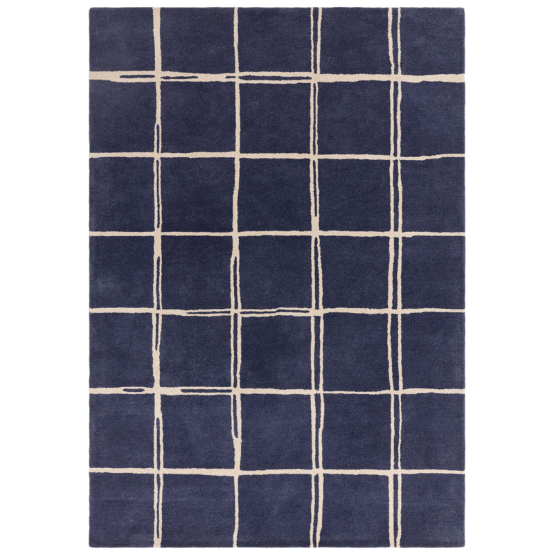 Mathilda Rectangle Geometric Wool Hand Woven Dhurrie, Rectangle 80 x 150 cm