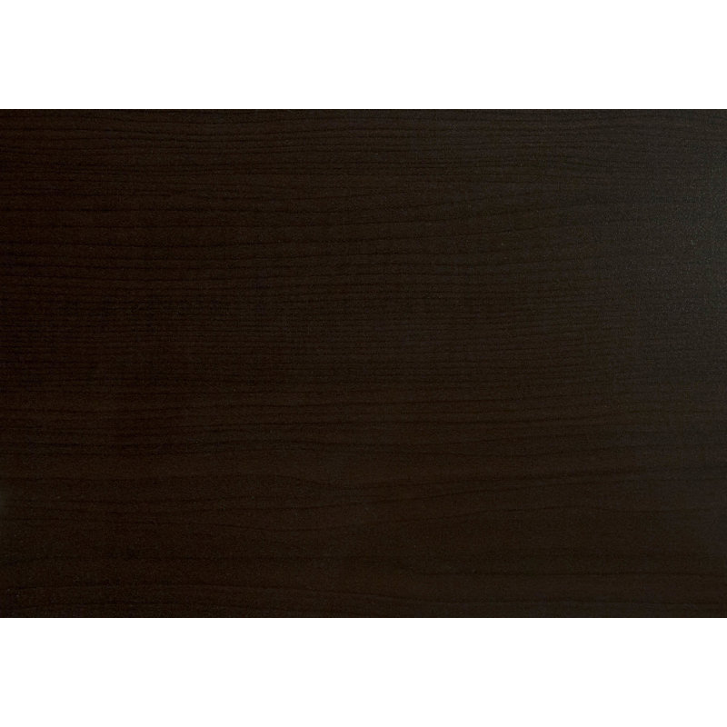 Table de salle à manger rectangulaire contemporaine avec pieds en métal chromé, Espresso