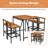 Nigel Wicker Patio Dining Set with Square Table-1719516671