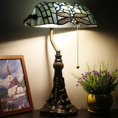 Esrin   Resin Bankers Lamp