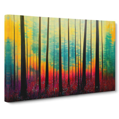 Spring Forest Abstract Vol.4 - Wrapped Canvas