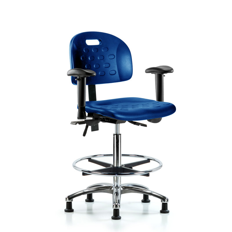 Chaise de travail ergonomique en polyuréthane, Coulisses, Réglable