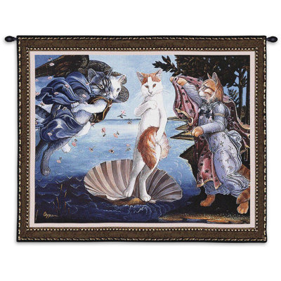 Tapisserie «Kitty on a Half Shell»