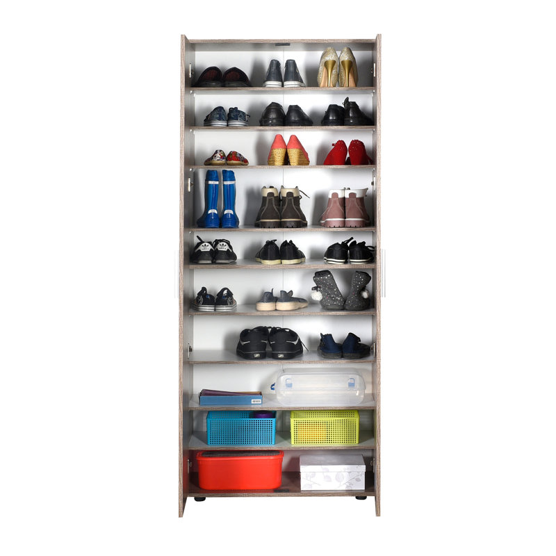20 Pair Shoe Storage Cabinet, Latte