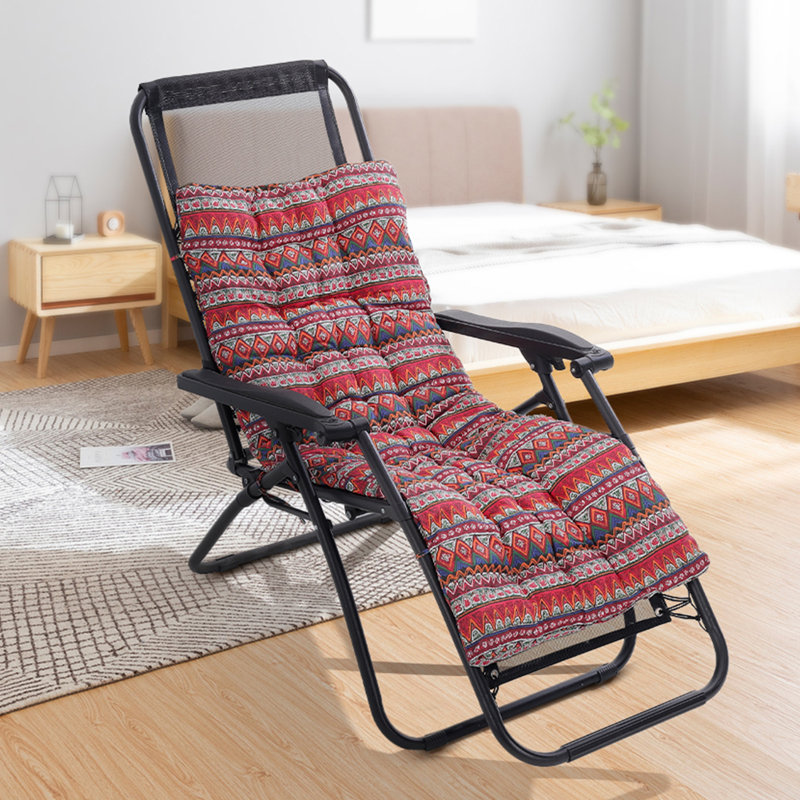 Lounge Cushion, 48cm W x 170cm D, Grey Striped