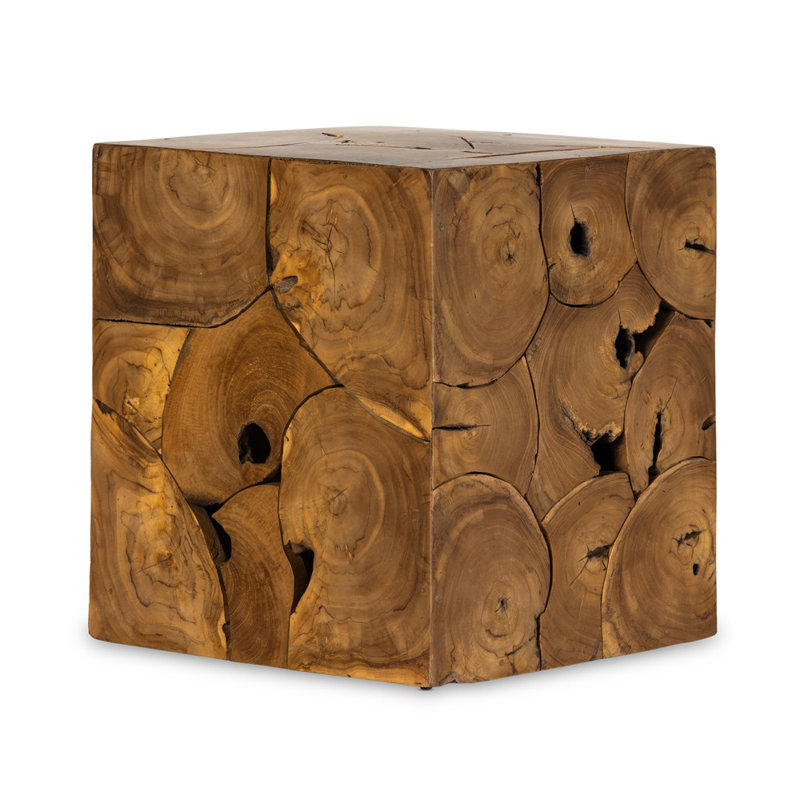 Tomlin Outdoor Square Teak Side Table
