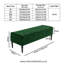 Safar Striped Ottoman Storage Bench – Upholstery Plush Velvet Shoe Bench with Black Turned Wooden Legs-520219410-521705321