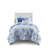 Full/Queen Floral Striped Comforter Set