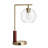 Bollay GLASS TABLE LAMP WITH GLOBE SHADE