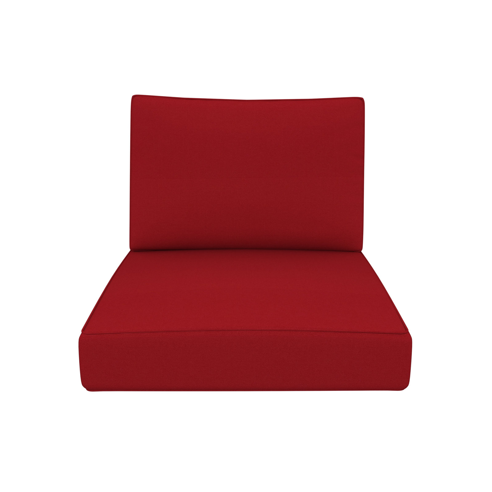 Lani 25" Sunbrella® Seat and Back Cushion, Canvas Jockey Red Sunbrella® Canvas