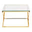 Abidur 120cm Glass Top Console Table