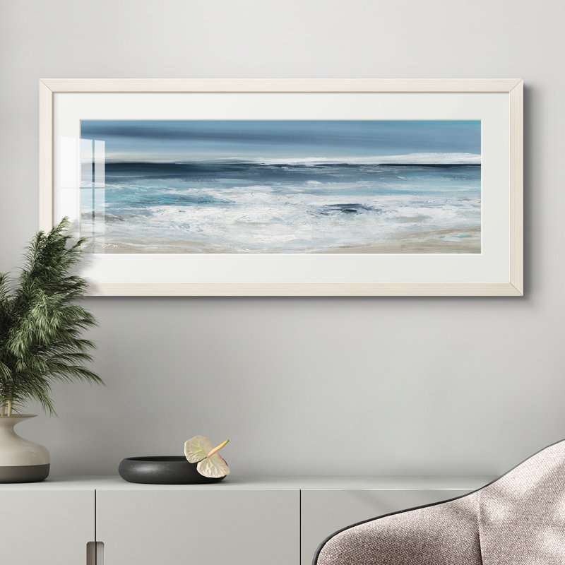Peinture sur papier encadrée