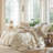 MooMee Duvet Cover Set 100% Washed Cotton Linen Like Textured Lightweight-111219964-109236629