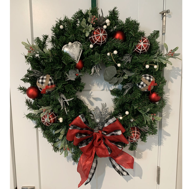 Couronne de Noël artificielle Canadian Canadian Pine, Vert, L 30 po x H 30 po x P 6 po