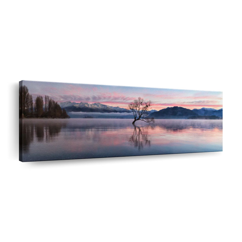 Impression sur toile Lake Subzero Serenity, H 14 po x l 42 po x P 1,25 po