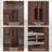 Sideboard Buffet Cabinet With Storage, Arc-Shaped Credenza With 3 Doors & Adjustable Shelves, Mid Century Modern Coffee Bar Cabinet For Kitchen, Living Room, Entryway-54099596-64397789