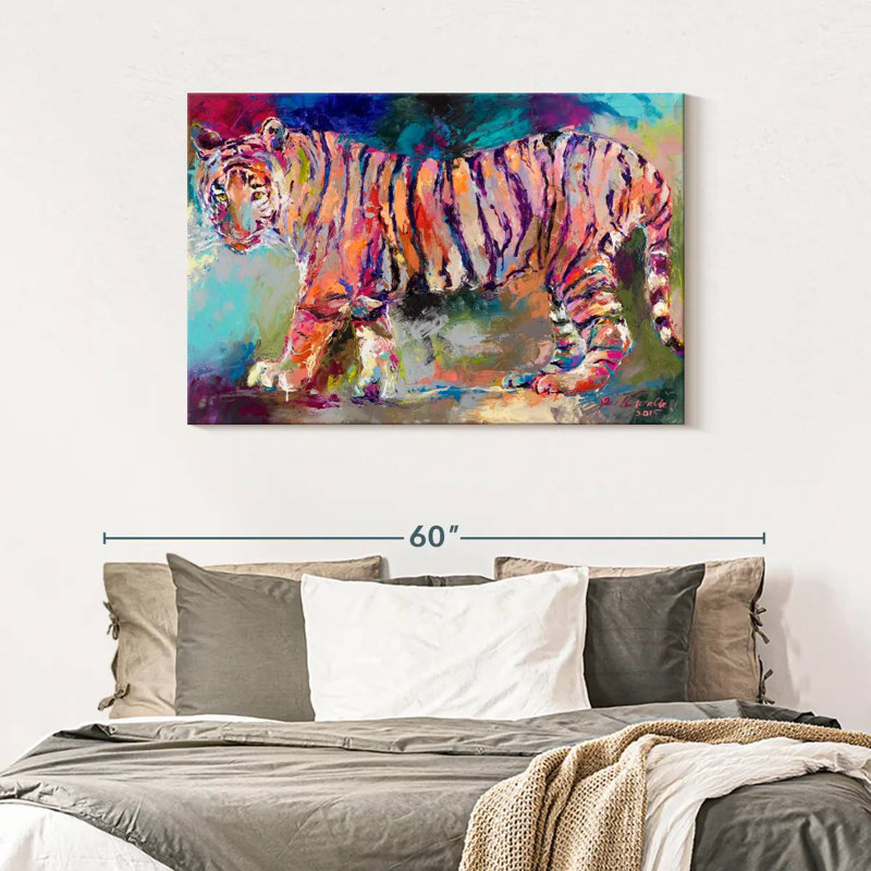 Tigre royal du Bengale sur toile, H 30 po x l 45 po x P 1,25 po