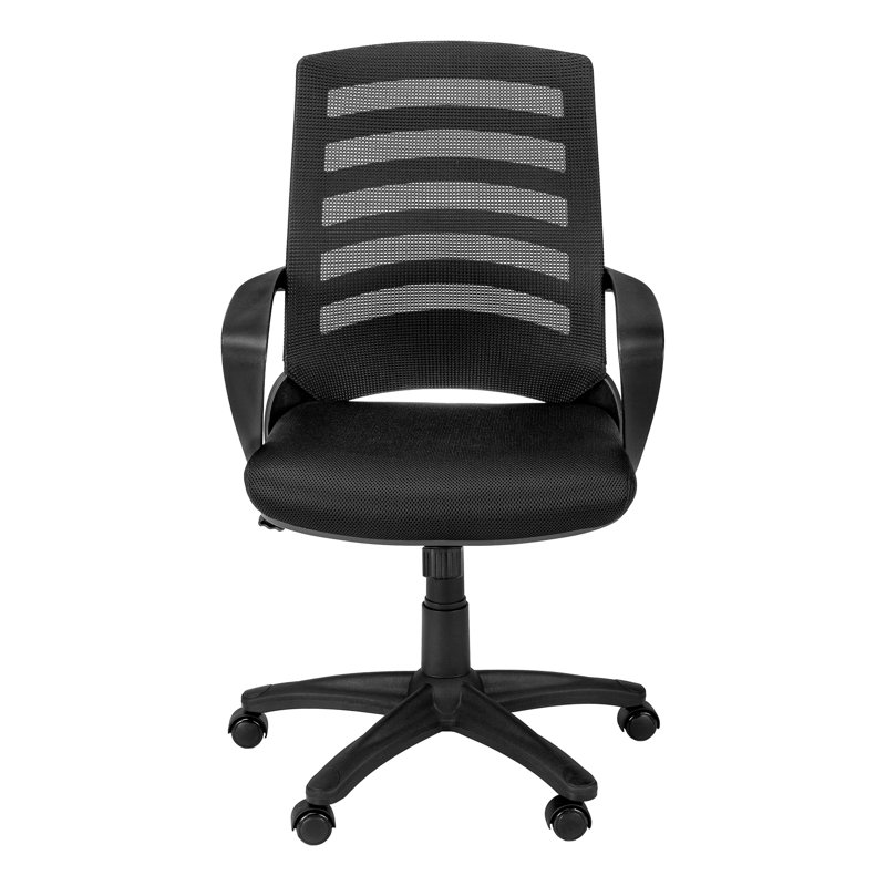 Chaise de bureau Clintonville, Noir, Noir