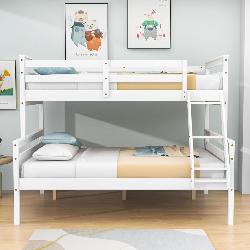 Badley Kids Twin Over Full Bunk Bed, White